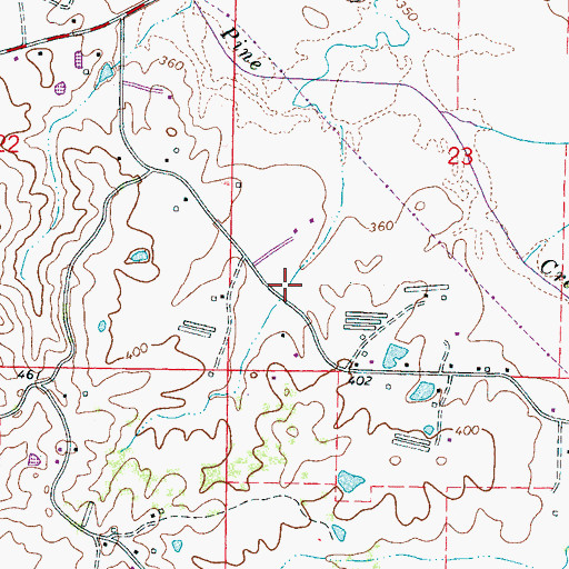 Topographic Map of Arnells Mill (historical), MS