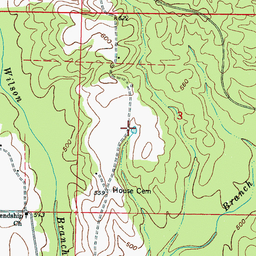 Topographic Map of Emoqualosha Plantation (historical), MS