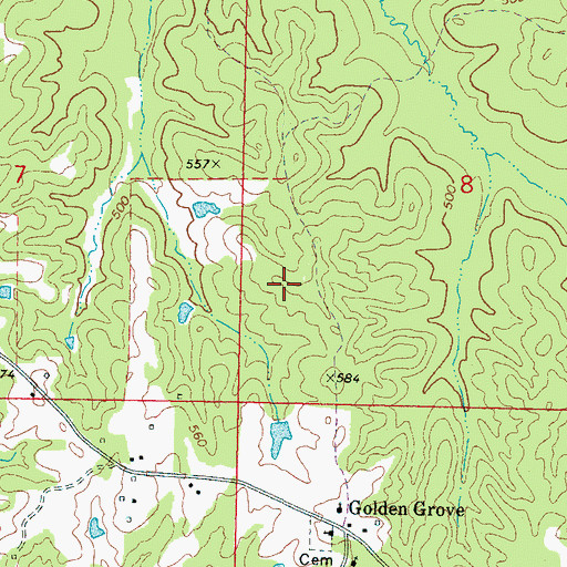 Topographic Map of Engine (historical), MS
