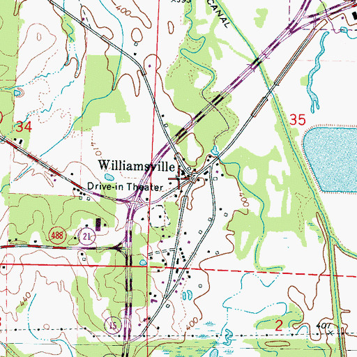 Topographic Map of New Pleasantdale Baptist Church, MS