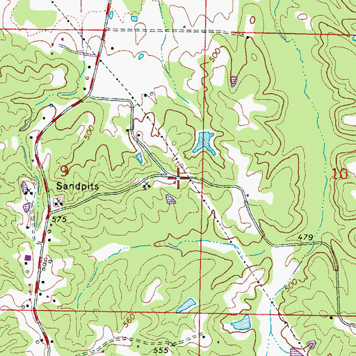 Topographic Map of Sharps (historical), MS