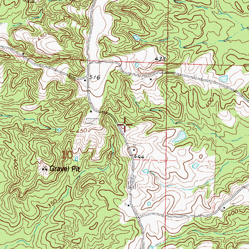 Topographic Map of Hopewell School (historical), MS