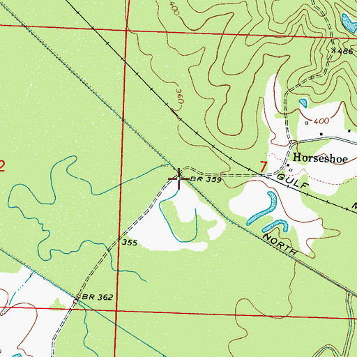 Topographic Map of Smiths Bridge (historical), MS