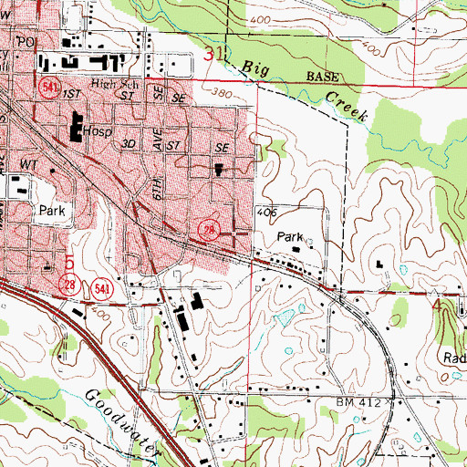 Topographic Map of The Church of Jesus Christ of Latter Day Saints, MS