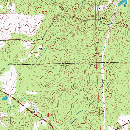 Topographic Map of County Line School (historical), MS