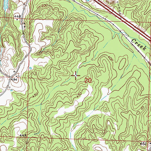 Topographic Map of Hays Mill (historical), MS