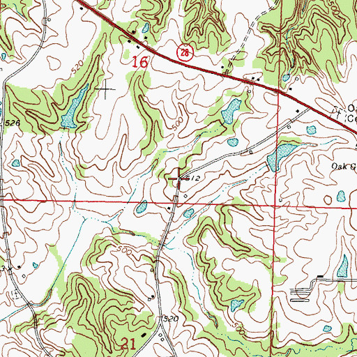 Topographic Map of Hermitage (historical), MS