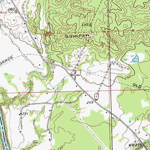 Topographic Map of New Pilgrim School (historical), MS