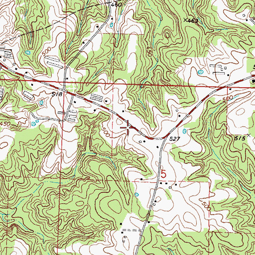 Topographic Map of New Prospect Church (historical), MS