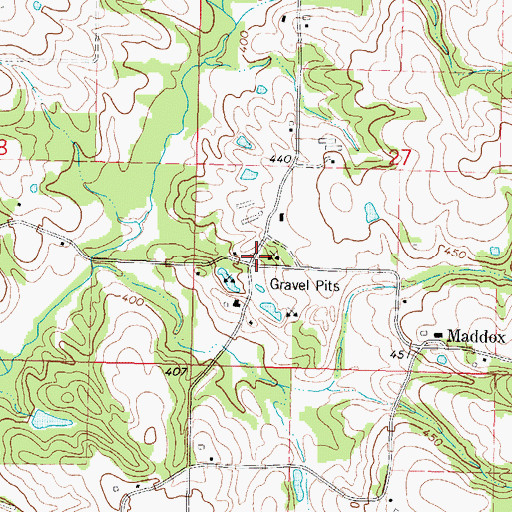 Topographic Map of Old Hickory School (historical), MS