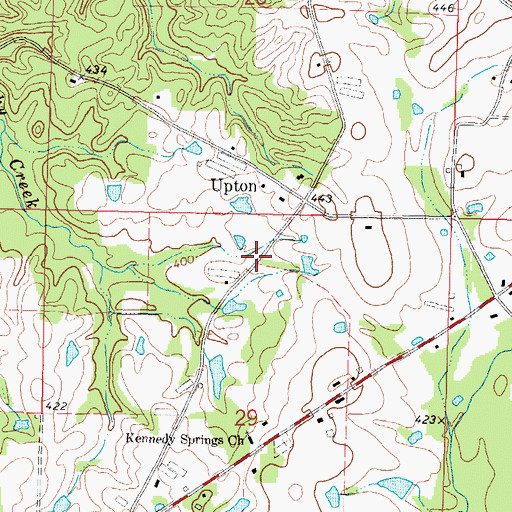 Topographic Map of Sumrall (historical), MS