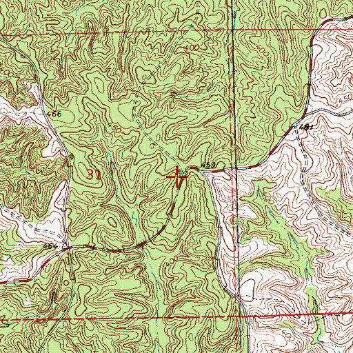 Topographic Map of Tabernacle Church (historical), MS