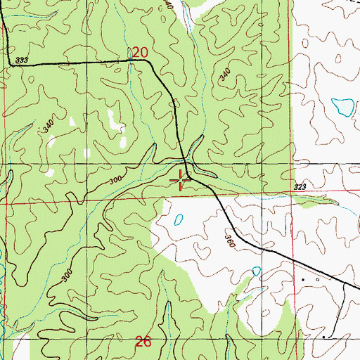 Topographic Map of Barch Hill Church (historical), MS