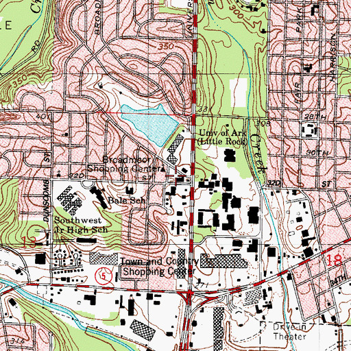 Topographic Map of Saint Pauls United Church of Christ, AR