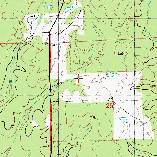 Topographic Map of Boatner Cemetery, MS