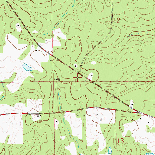 Topographic Map of Butler School (historical), MS