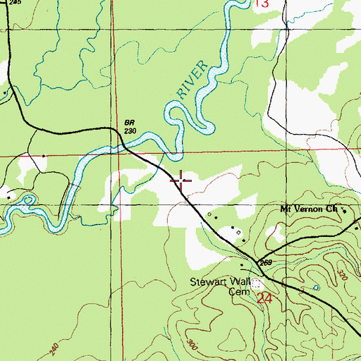 Topographic Map of Echo (historical), MS