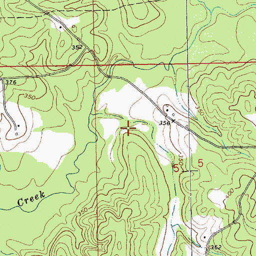 Topographic Map of Felder Cemetery, MS