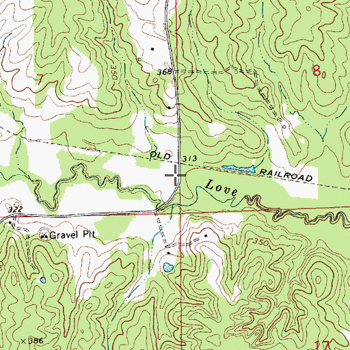 Topographic Map of Felder (historical), MS