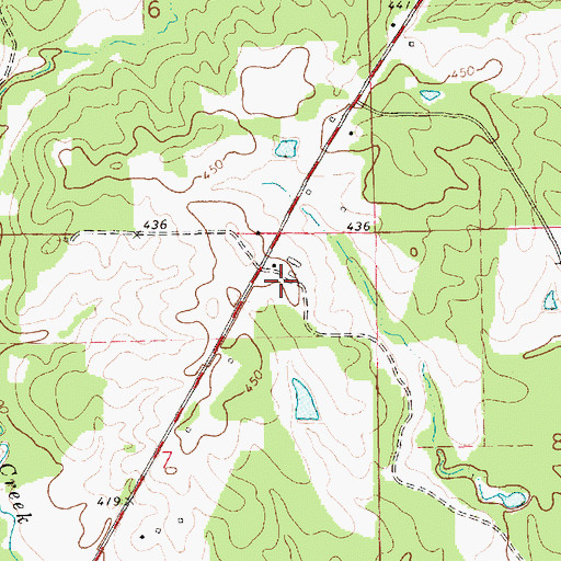 Topographic Map of Jackson School (historical), MS
