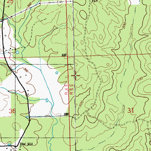 Topographic Map of Madison-Bean Cemetery, MS