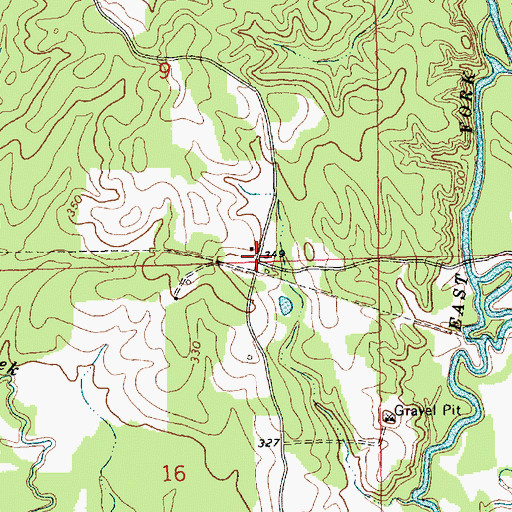 Topographic Map of Marshalton (historical), MS
