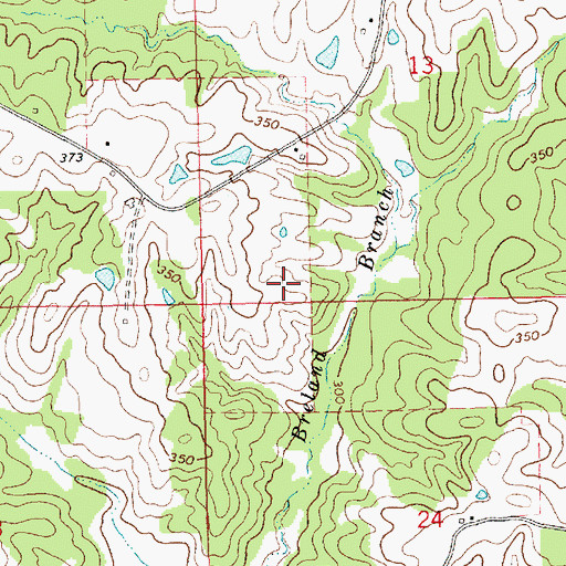 Topographic Map of Newman Cemetery, MS