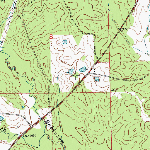 Topographic Map of Nunnery Cemetery, MS