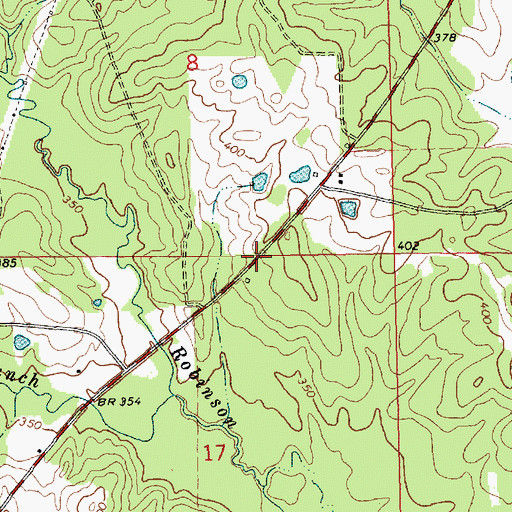 Topographic Map of Nunnery Store (historical), MS