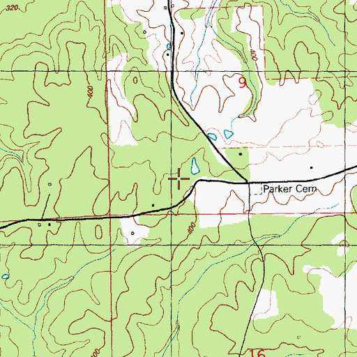 Topographic Map of Parker School (historical), MS