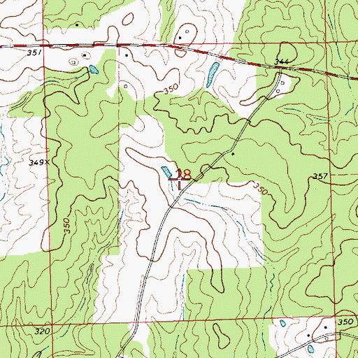 Topographic Map of Reynolds School (historical), MS