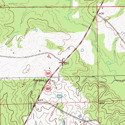 Topographic Map of Salem Church (historical), MS