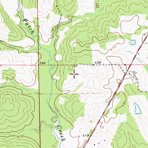 Topographic Map of Smiths Store (historical), MS