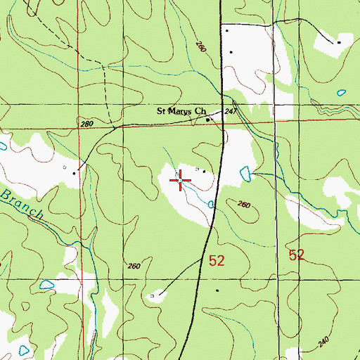Topographic Map of Talbot School (historical), MS