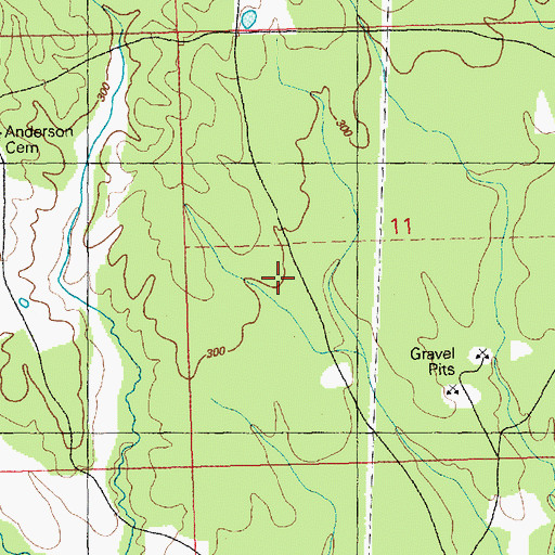 Topographic Map of Tobias School (historical), MS