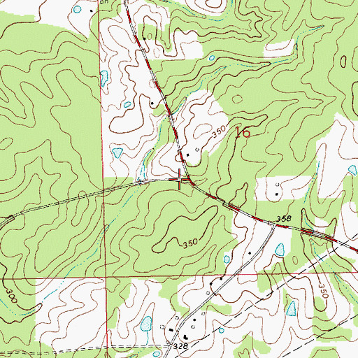 Topographic Map of Travis School (historical), MS