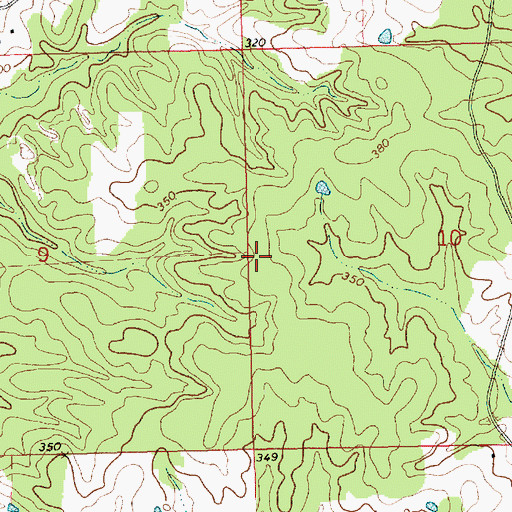 Topographic Map of Williams Chapel (historical), MS