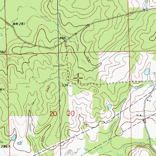 Topographic Map of Williams-Wilson Cemetery, MS