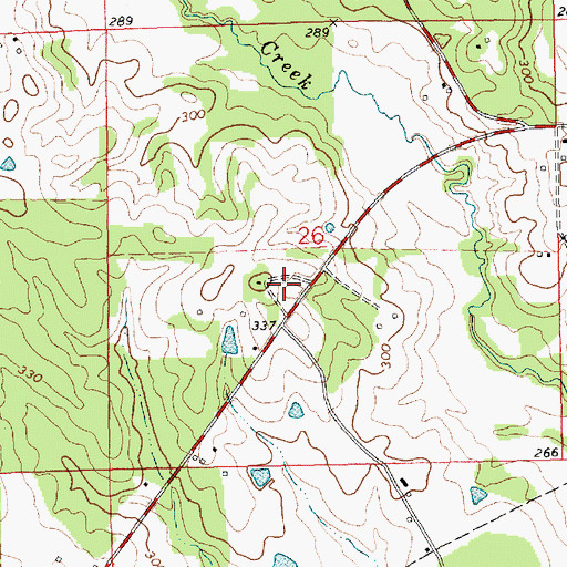 Topographic Map of Zeagler Cemetery, MS