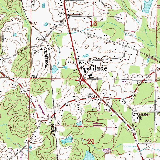 Topographic Map of Mount Vernon School (historical), MS