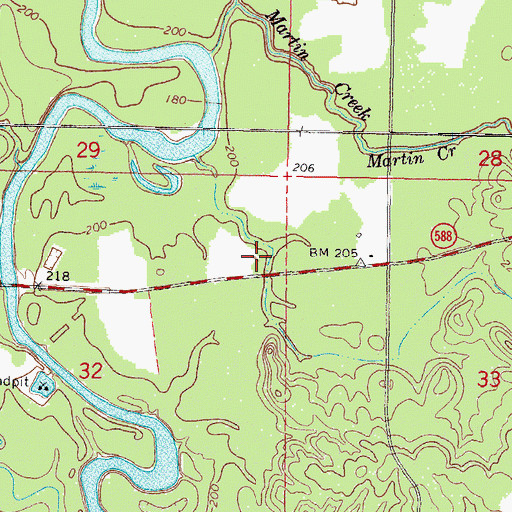 Topographic Map of New Bethlehem Church (historical), MS