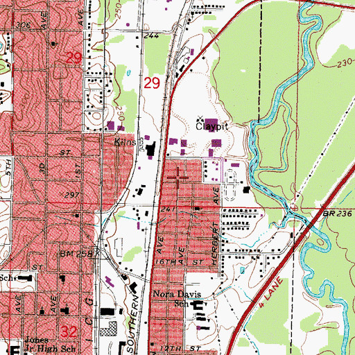Topographic Map of Providence Baptist Church, MS