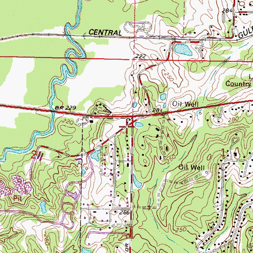Topographic Map of Temple Baptist Church, MS
