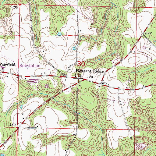 Topographic Map of Wallace Store (historical), MS