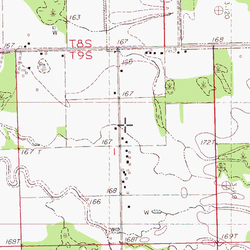 Topographic Map of Concord School (historical), MS