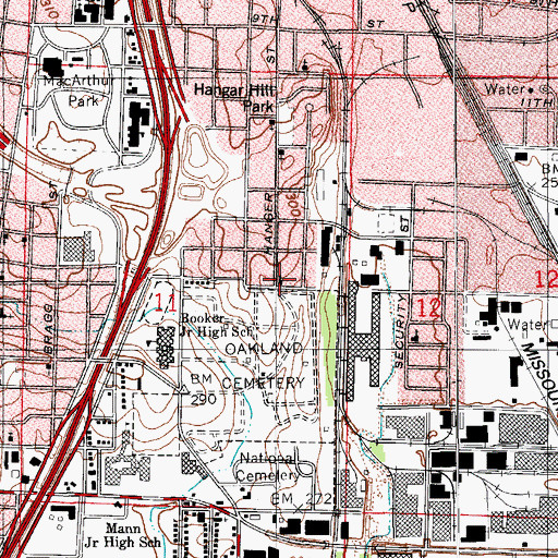 Topographic Map of Tabernacle Refuge Church Jesus Christ Apostolic Faith, AR