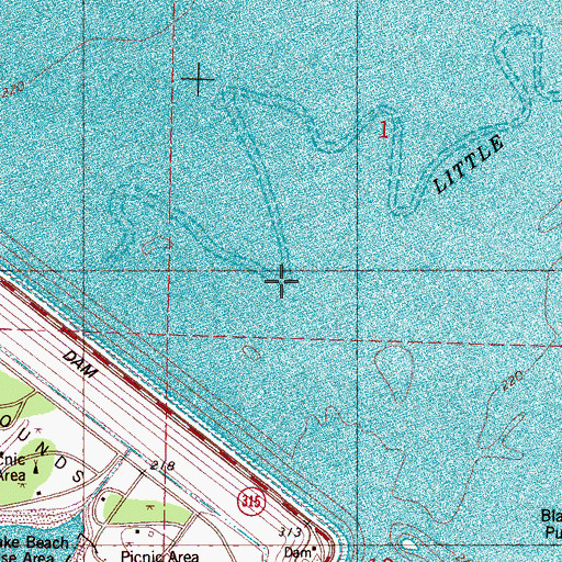 Topographic Map of Rainey Branch, MS