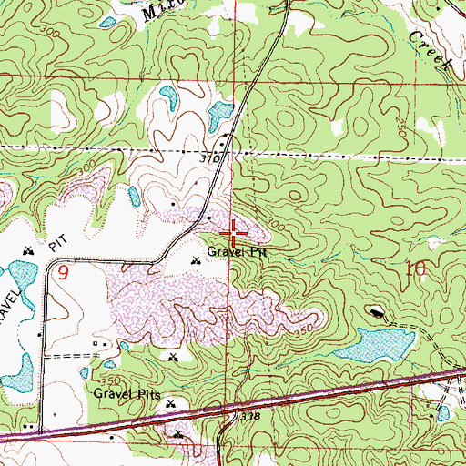 Topographic Map of Breland, MS