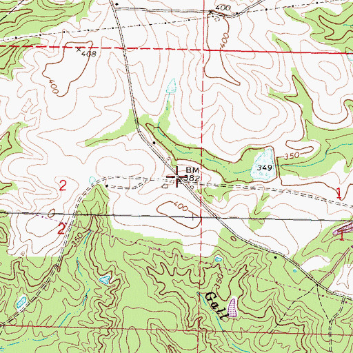 Topographic Map of Clyde Camp (historical), MS