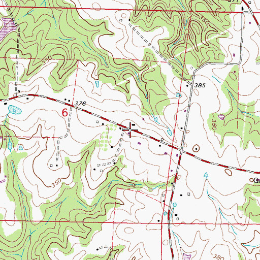 Topographic Map of Good Hope School (historical), MS